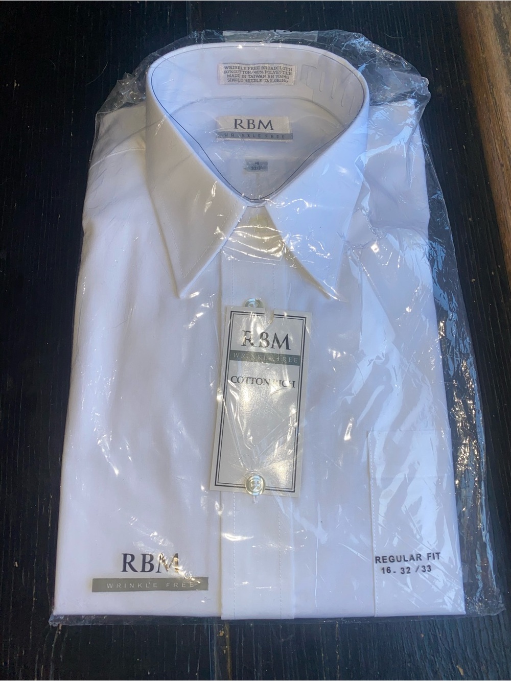 Men's White Cotton Dress Shirt - Regular Fit